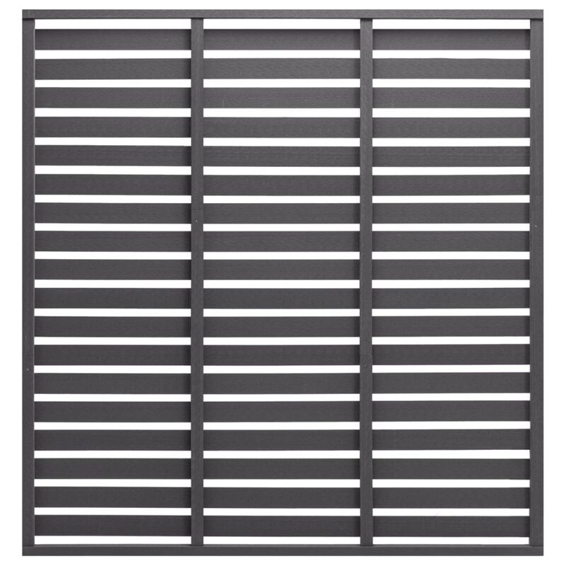 vidaXL Fence Panel WPC 70.9"x70.9" Gray