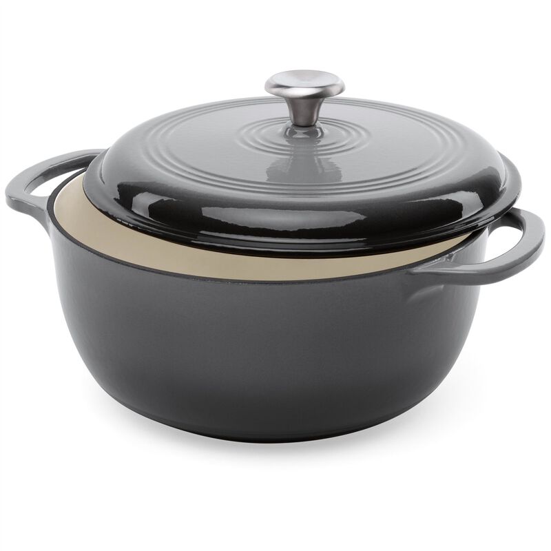 Enamel Cast Iron Dutch Oven for Kitchen Cooking and Baking