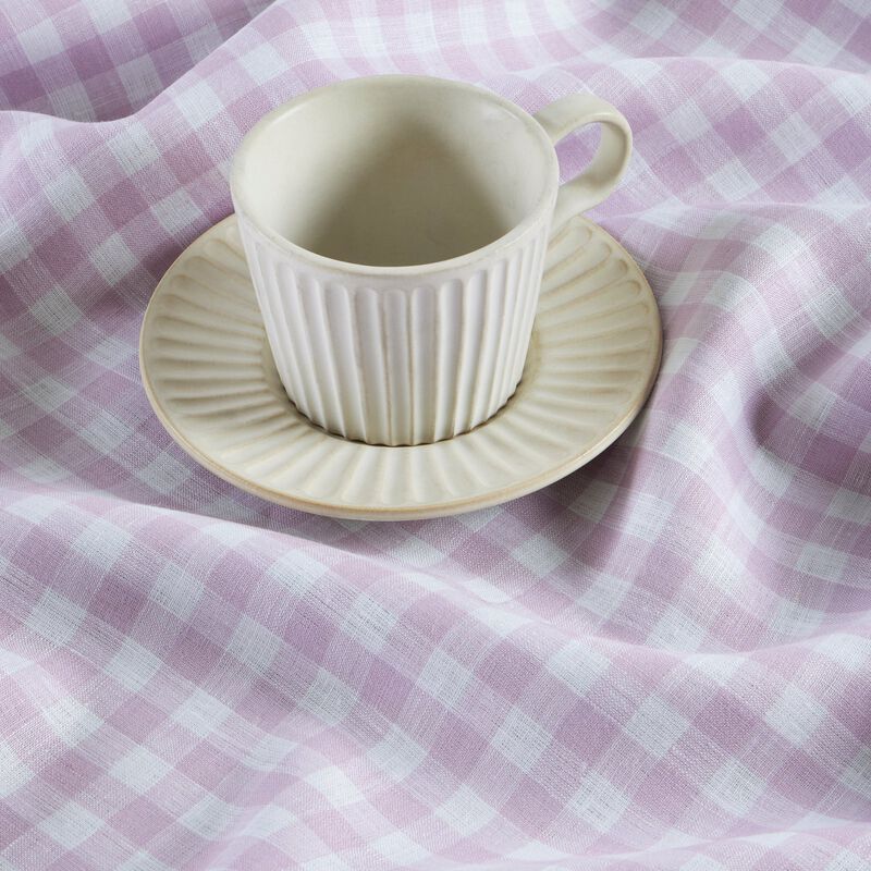 Solino Home 100% Pure Linen Table Runner | Gingham Check