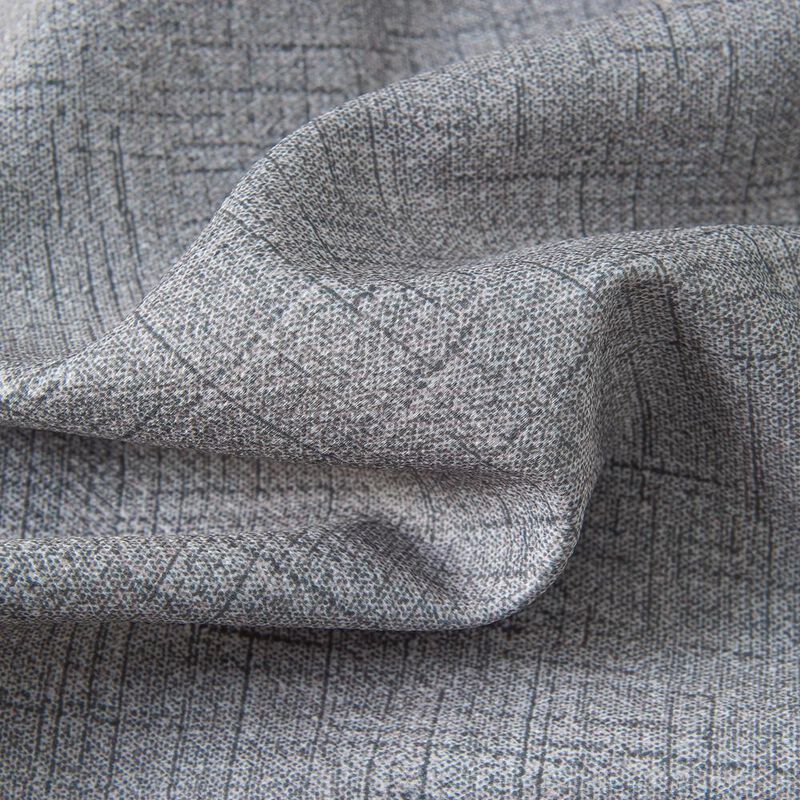 RT Designers Sofia Printed Blackout Grommet Panel - 52x84", Silver