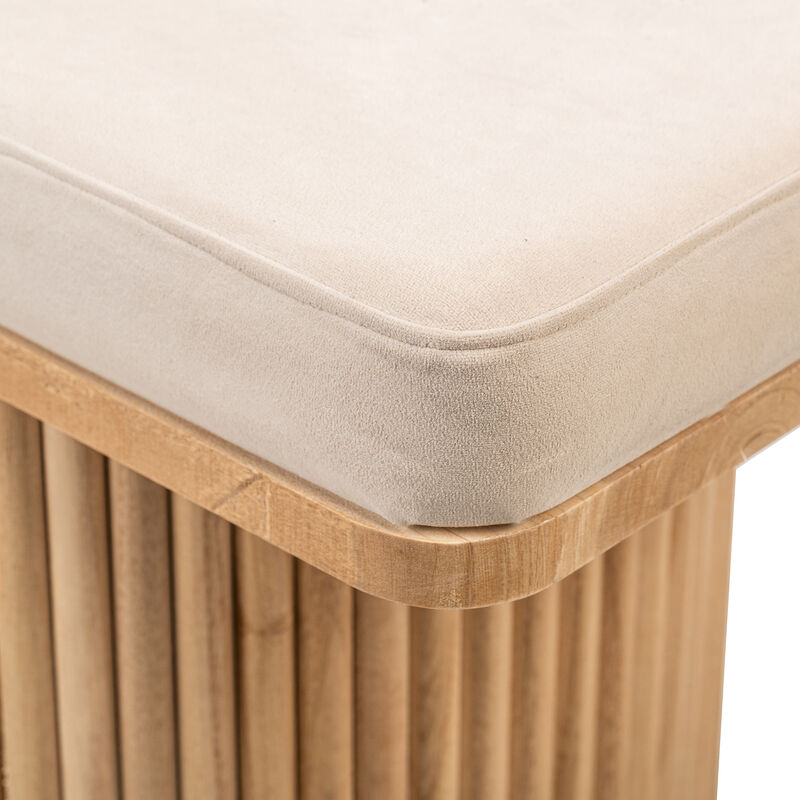 Wooden Scandinavian Bedroom Entry Bench