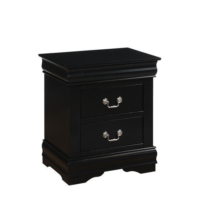 ACME Louis Philippe Nightstand, Black