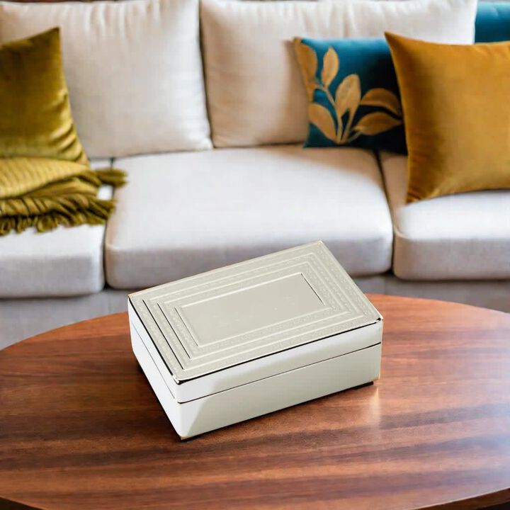 Rectangular Lift-Top Jewelry Box, 1.5" x 3" x 4.5