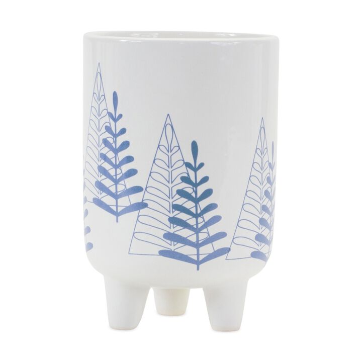 Modern Pine Tree Planter with Legs for Stylish Indoor and Outdoor Décor (Set of 2)