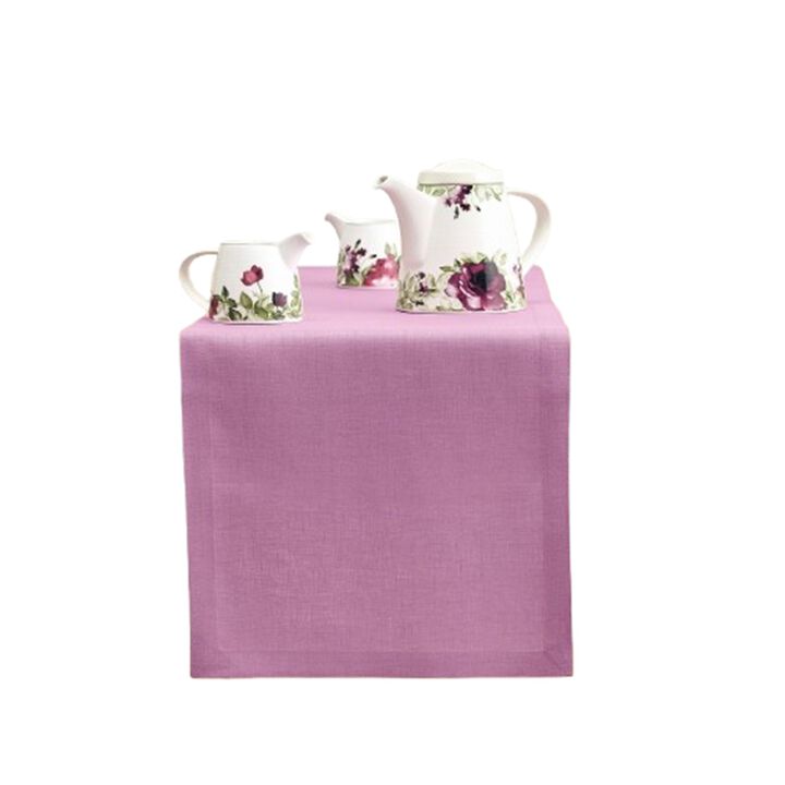 Solino Home 100% Pure Linen Table Runner | Fete for Valentine;s
