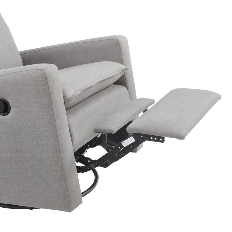 Oxford Baby Uptown Swivel Rocker / Recliner Gray