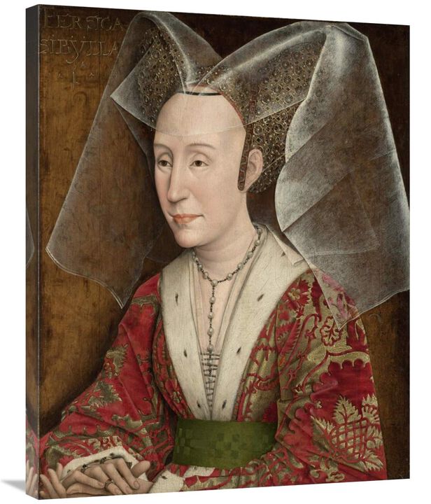 Portrait of Isabella of Portugal-Canvas Art-28x35