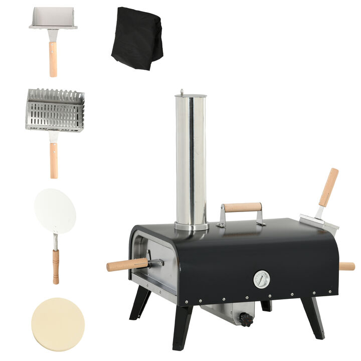 Streamdale Lightning-Fast Portable Pizza Oven with Rotating Stone