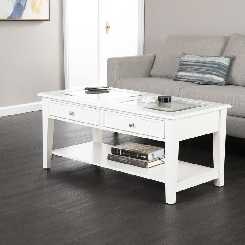 Panorama Glass-Top Coffee Table