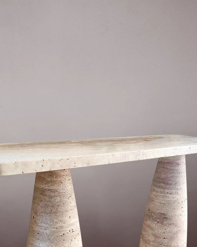 Gamme Travertine Console Table 47.2"