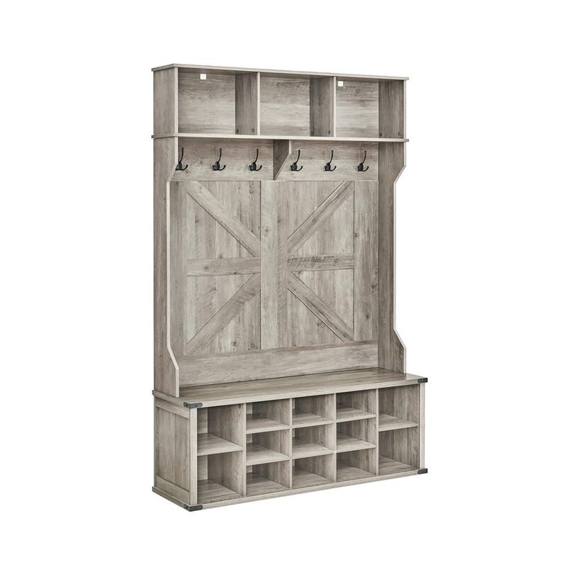 Hall Tree with Bench and Shoe Storage