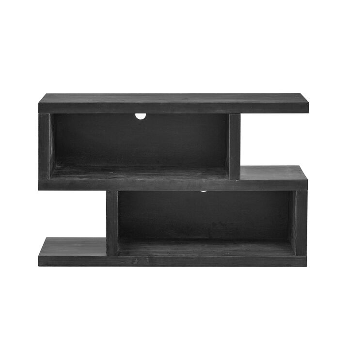 Merax Retro Console Table with 2-Tier Open Shelf