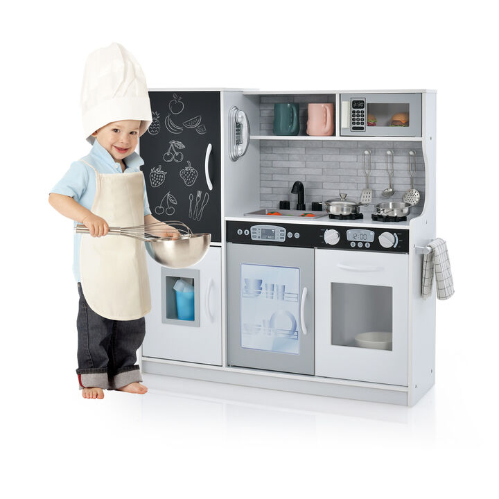 Toddler Pretend Play Kitchen for Boys & Girls – Interactive Toy Kitchen Set for Learning & Fun
