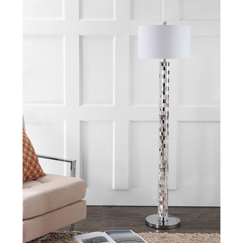 Liam Seashell Mosaic LED Floor Lamp