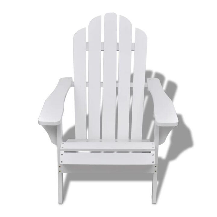 vidaXL Garden Chair Wood White
