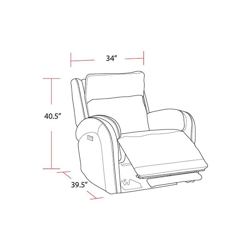 Parker Living Galaxy - Cosmic Blueberry Zero Gravity Power Recliner