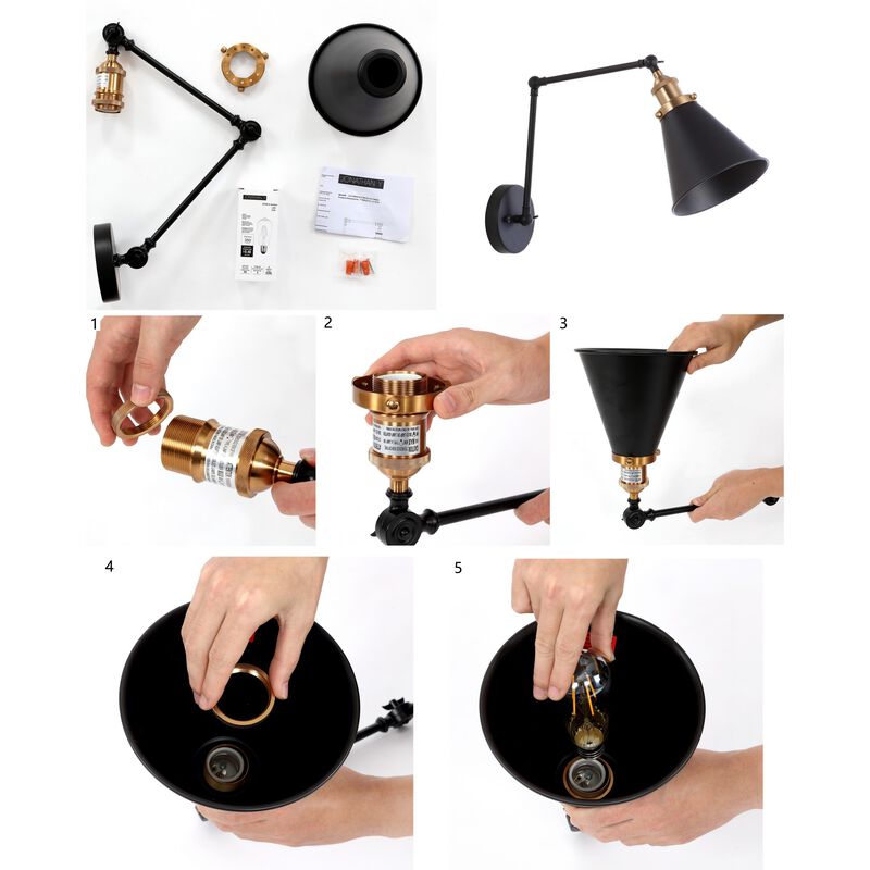 Rover Adjustable Arm Metal LED Wall Sconce