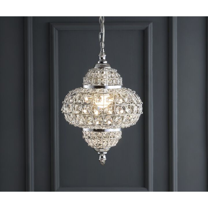 Juliette Crystal/Metal LED Pendant Pendant