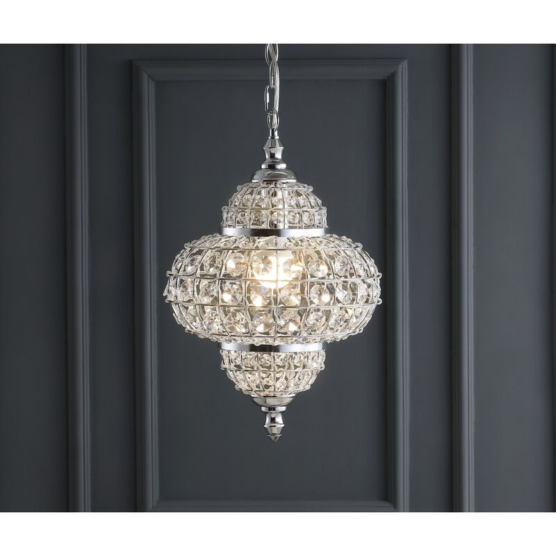 Juliette Crystal/Metal LED Pendant Pendant