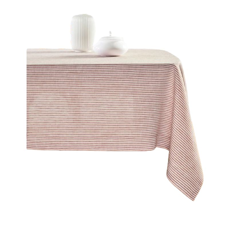 Solino Home 100% Pure Linen Tablecloth | Narrow Stripe