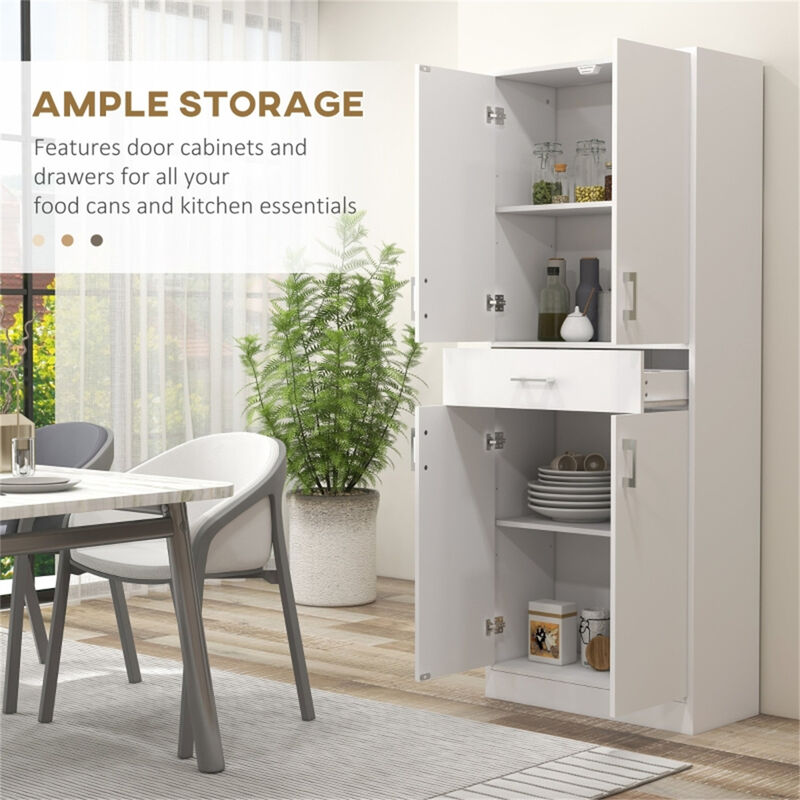 Multipurpose Kitchen Cabinet – Storage Organizer with Shelves & Drawers