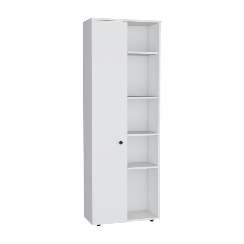 Hoyt Kitchen Pantry Storage Cabinet With and Five Interior and Exterior Shelves