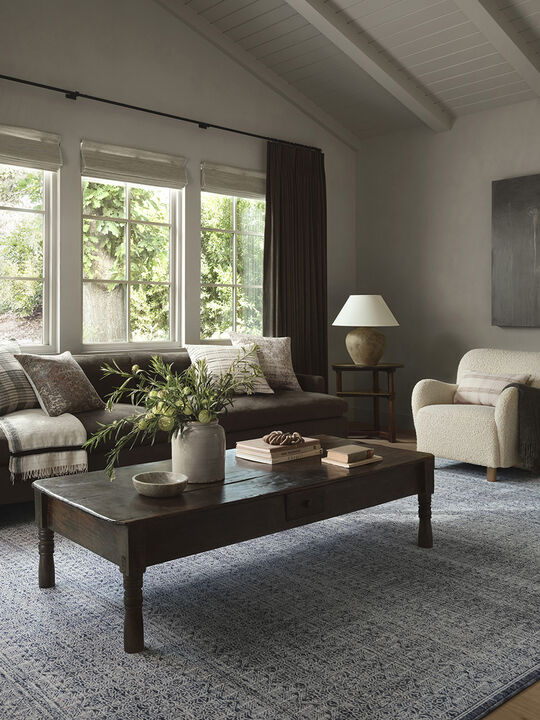 Zuma ZUM01 Denim/Ivory 18" x 18" Sample Rug