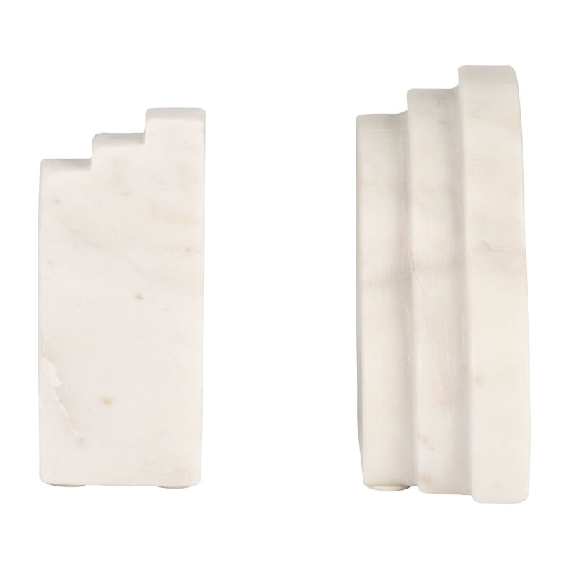 Marble Rainbow Bookends set