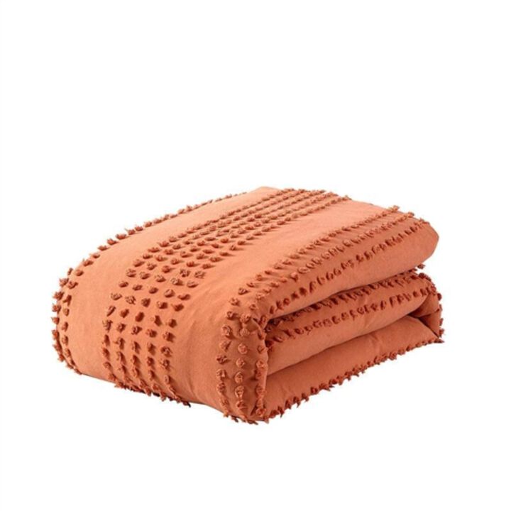 Hivvago King size 5 Piece 100 Percent Cotton Clip Dot Comforter Set in