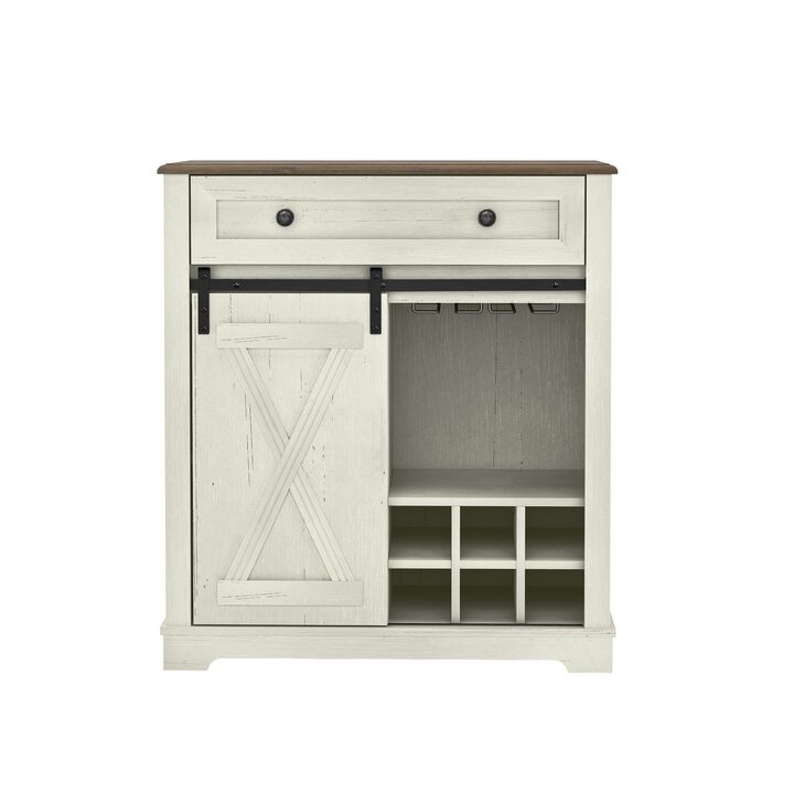 FESTIVO Chic Wine Cabinet with Glass Holder & Wine Rack