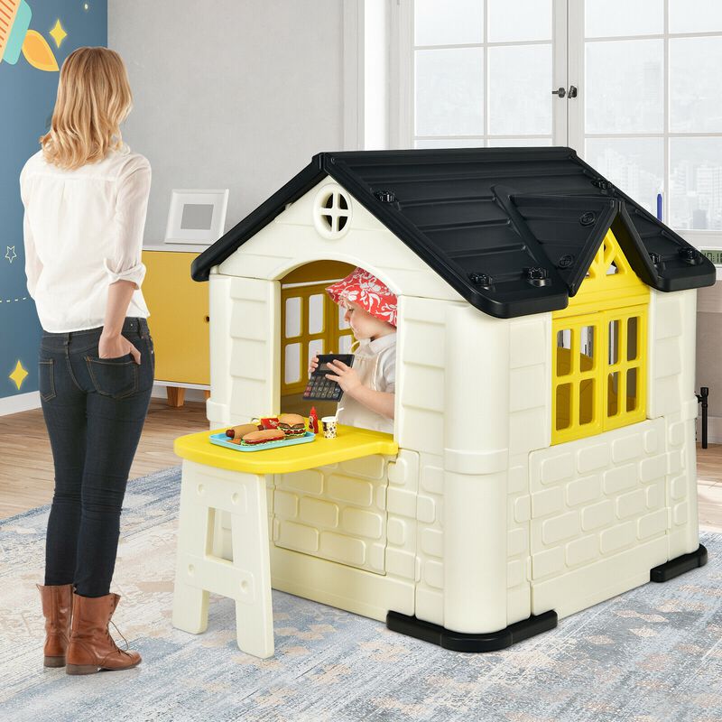 Kid"s Playhouse Pretend Toy House For Boys and Girls 7 Pieces Toy Set