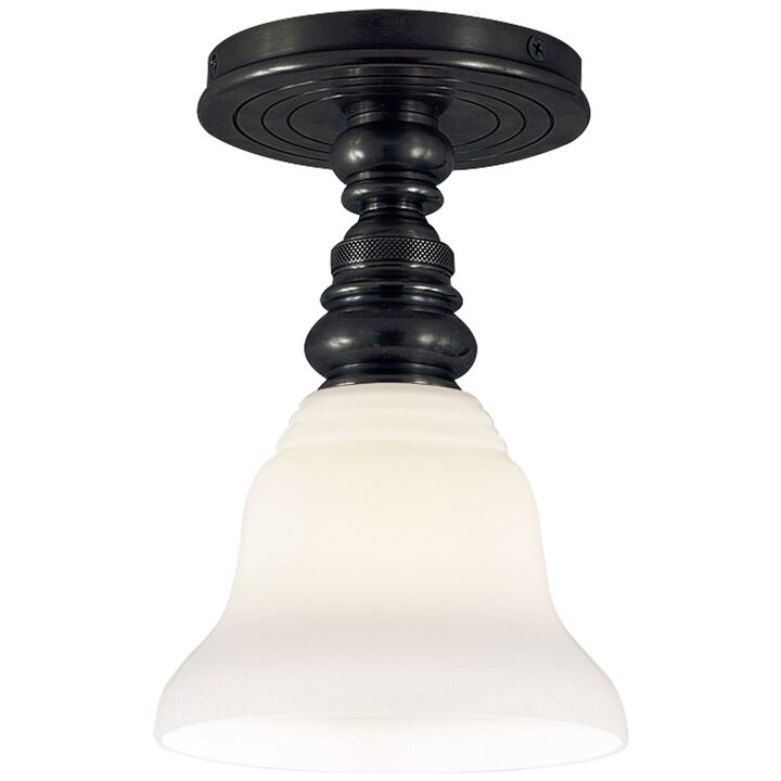 Boston Single Flush Mount in Bronze