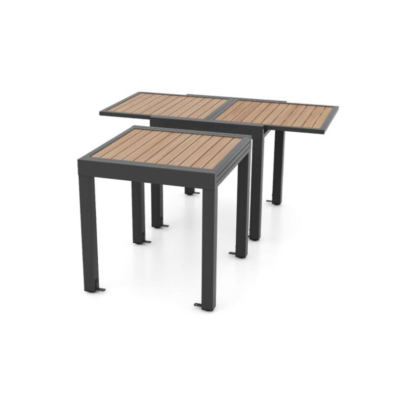 Hivvago 31.5-63 Inches Extendable Patio Table for 4-6 People
