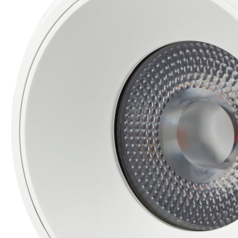 VONN Lighting Round LED Surface Mounted Downlight, Stock Item Beam Angle 33, White