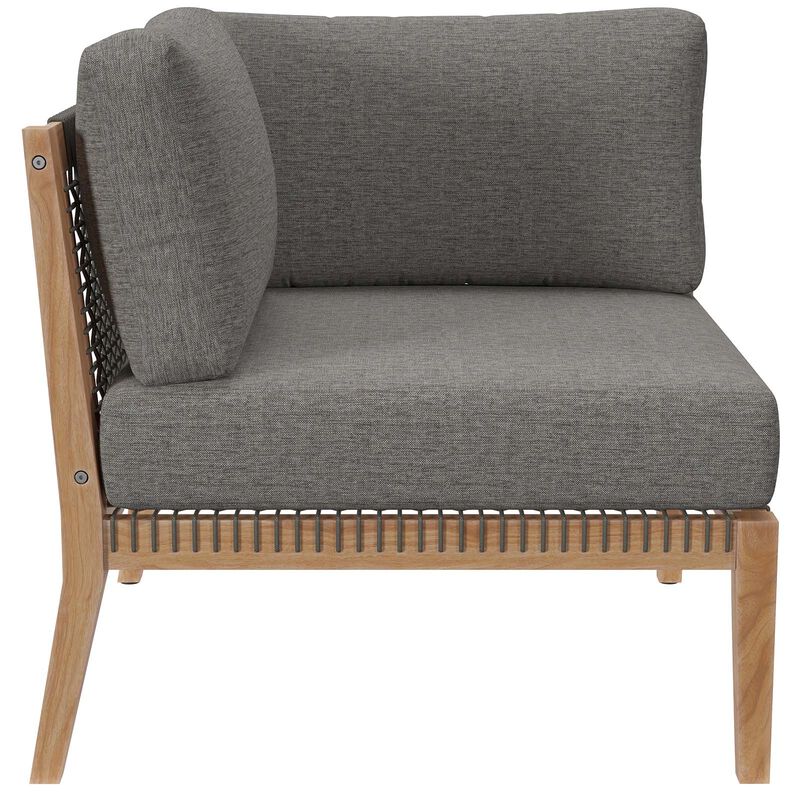 Modway - Clearwater Outdoor Patio Teak Wood Loveseat