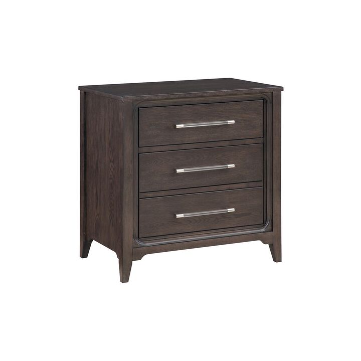 Dark 2-drawer Nightstand