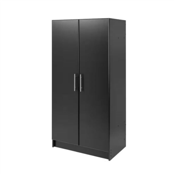 Armoire Wardrobe Closet with Hanging Rail Freestanding Cabinet for Bedroom Storage
