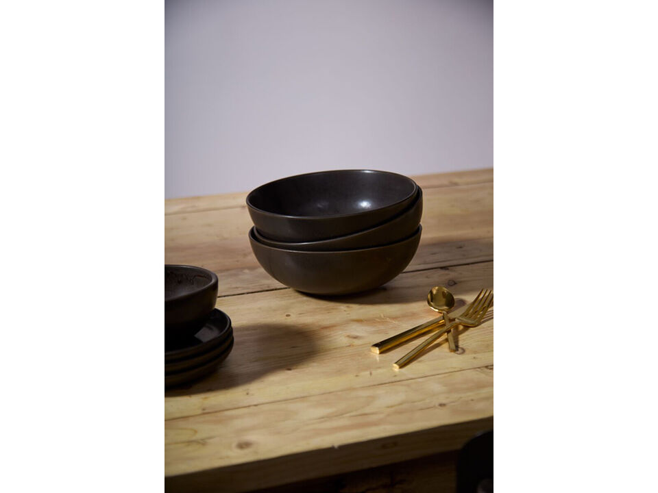 Kavala Pasta Bowl II in Espresso (Set of 4)