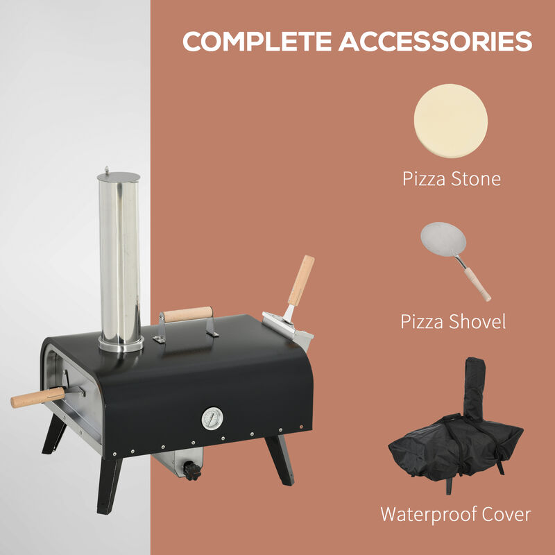 Streamdale Lightning-Fast Portable Pizza Oven with Rotating Stone