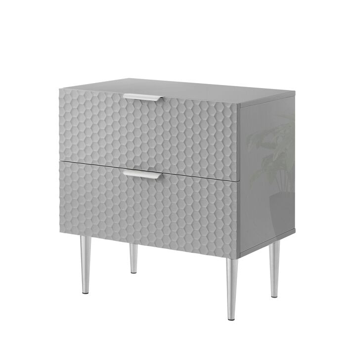 Inspired Home Karisma  Side Table, Nightstand