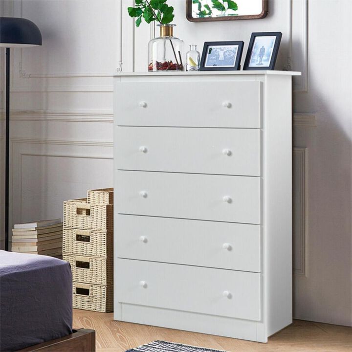 Hivvago Functional Storage Organized Dresser with 5 Drawer