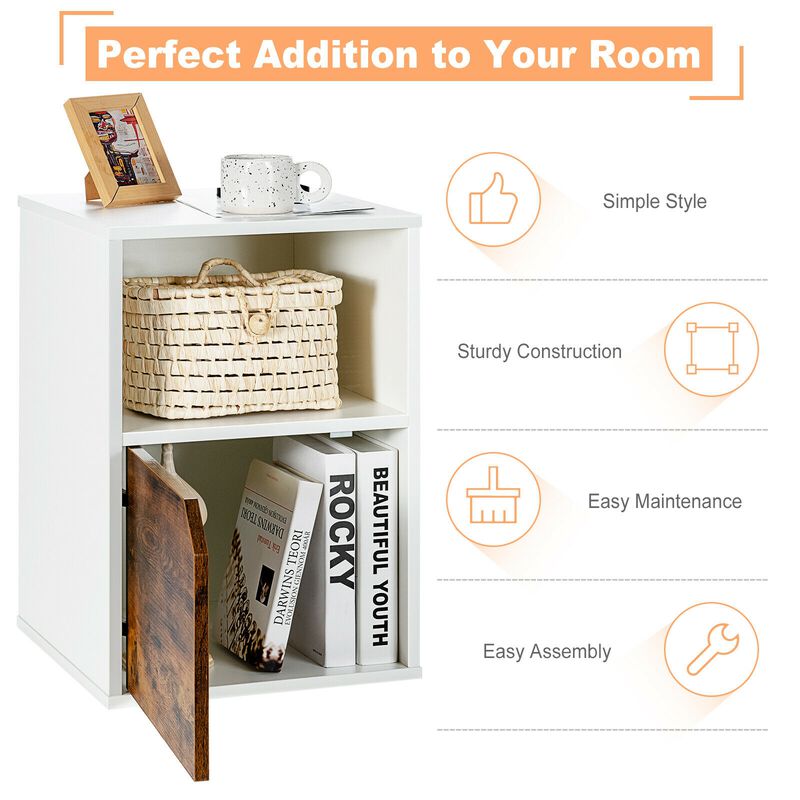 Set of 2 Nightstands Side End Table for Bedroom