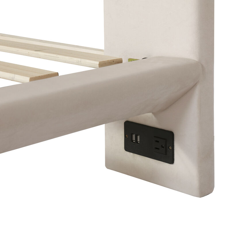 Merax Platform Bed with Sensor Light