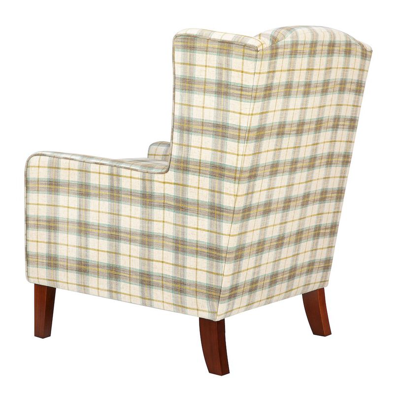 Jofran Thompson Traditional Vintage Classic Wingback Upholstered Accent Chair