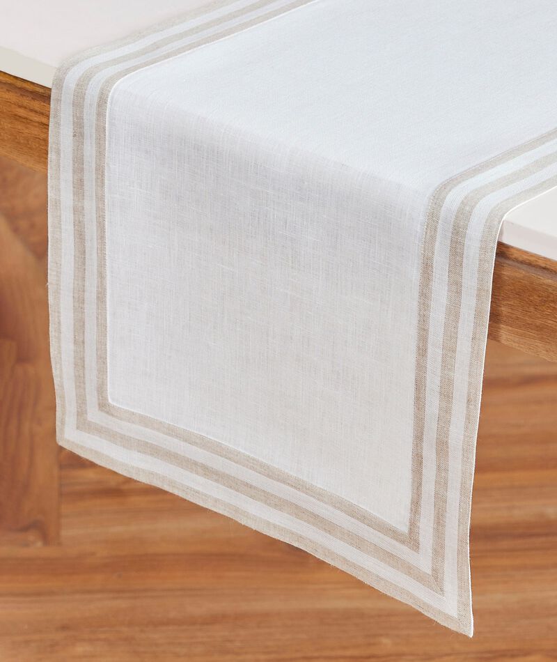 Solino Home 100% Pure Linen Table Runner | Mila