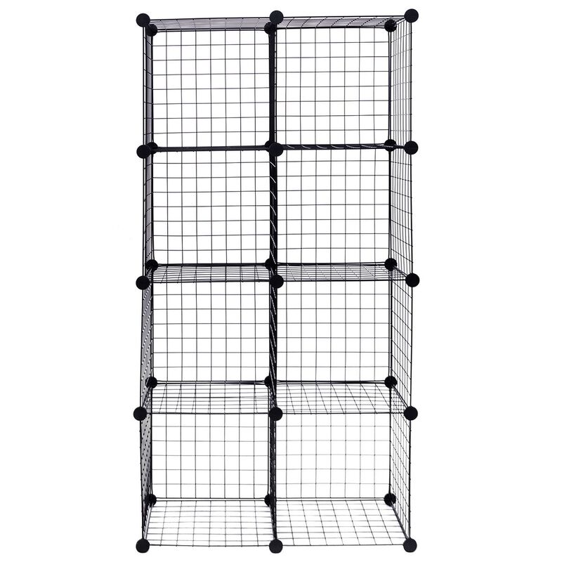 DIY 8 Cube Grid Wire Cube Shelves