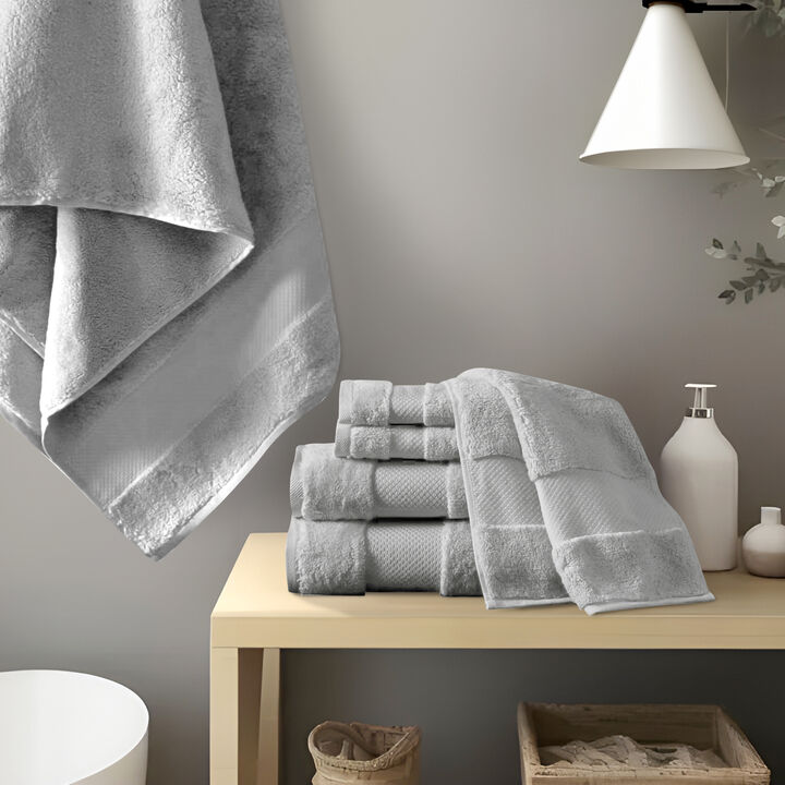 Gracie Mills Thalia 6-Piece 600gsm Turkish Cotton Bath Towel Set