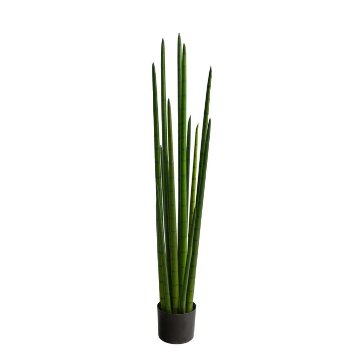 Hivvago 4" Sansevieria Snake Artificial Plant