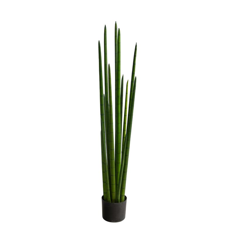Hivvago 4" Sansevieria Snake Artificial Plant
