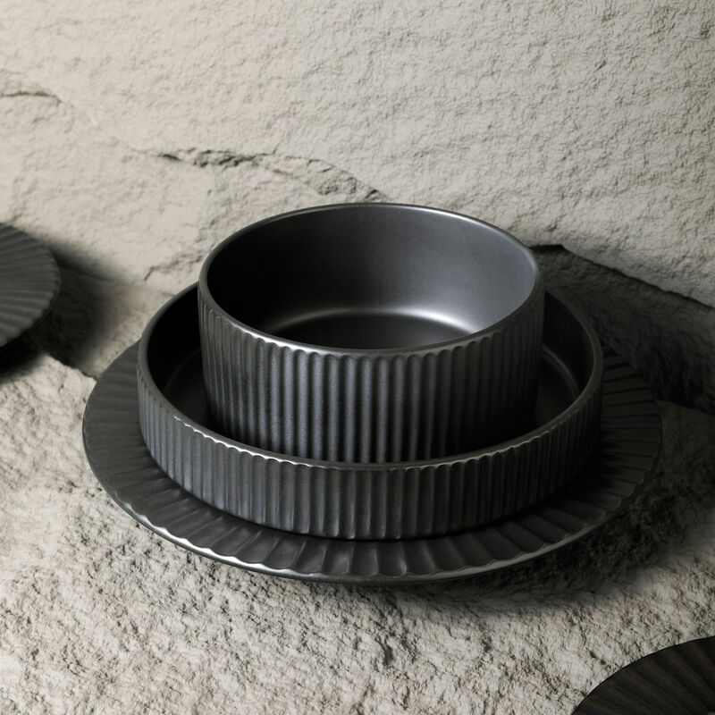 Christian Siriano Lusso Stoneware 32 Piece Dinnerware Set